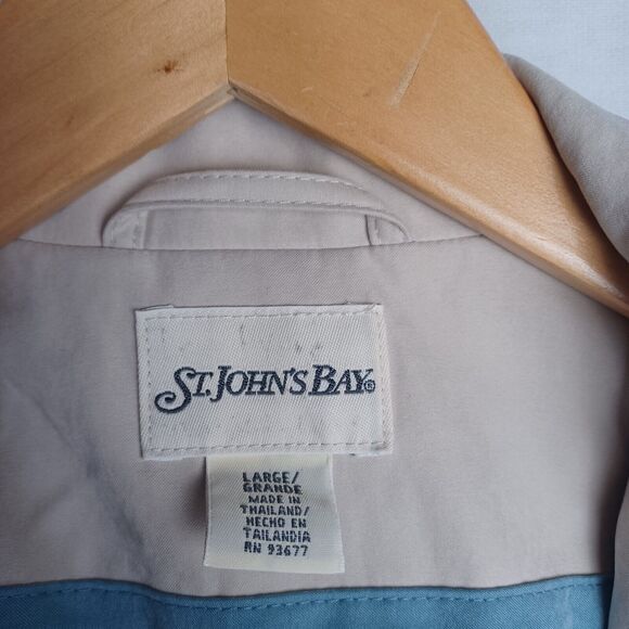 Woman's St. Johns Bay Woman's Large suede feel  Coat With Detachable Hood - Picture 3 of 9